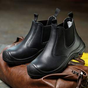 कोई भी फीता सुरक्षा जूते मध्य कटे थोक कारखाने स्टील पैर की टोपी काम करने वाले जूते पुरुषों सुरक्षा जूते - Product Image 5