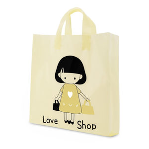 Bolsa de compras de ropa con diseño de logotipo elegante a prueba de humedad con mango grueso y fuerte para uso comercial o de moda - Product Image 2
