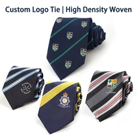 Corbata Escolar Formal Personalizada con Logotipo, Corbata a Rayas con Logotipo Personalizado, Corbatas Ecológicas y Duraderas para Uniformes de Negocios