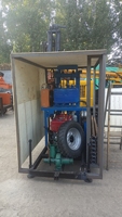 Machine de déploiement rapide de plate-forme de forage rotatoire pliante portative légère avec le moteur de noyau et les composants de pompe
