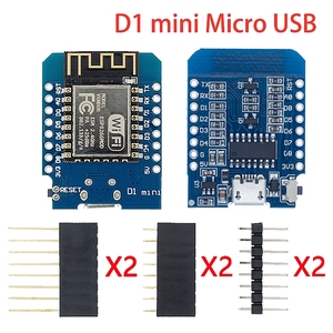 Carte de développement Wi-Fi <span class=keywords><strong>ESP8266</strong></span> ESP-12 ESP-12F CH340G CH340 V2 USB <span class=keywords><strong>WeMos</strong></span> <span class=keywords><strong>D1</strong></span> <span class=keywords><strong>Mini</strong></span> <span class=keywords><strong>PRO</strong></span> V3.0.0 NodeMCU Lua IoT avec fils de liaison - Product Image 3