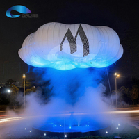 Structure gonflable intelligente en forme de nuage de 16 m – Installation de nuage flottant haut de gamme, monument emblématique pour les lieux commerciaux et publics