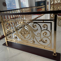 Balustrades en aluminium de haute qualité au design moderne, poteaux simples, escalier, garde-corps en fer forgé, main courante