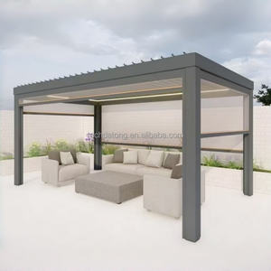 Pergola moderne en aluminium - Design élégant, pavillon extérieur pour les extérieurs de maisons contemporaines - Product Image 3