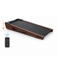 Tapis roulant en bois portable à double amortisseur à moteur silencieux 2.5HP pour la marche d'exercice LEC Type électrique à entraînement intuitif