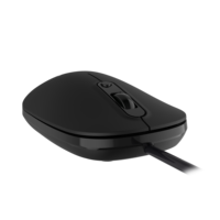 AIKUN KM830 Souris optique 3D filaire avec commutateur DPI 800/1200/1600 pour bureau, câble USB, roue en caoutchouc, Plug and Play