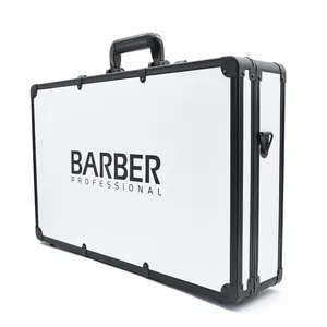 Barbertop Salon kuaför aksesuarları saklama kutusu alet kutusu alüminyum şifreli kilit taşınabilir berber taşıma bavul