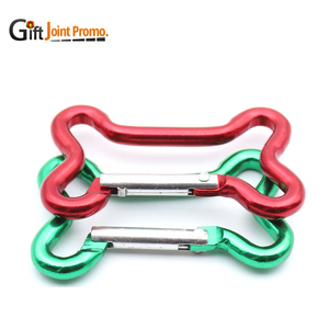 Carabiner Aluminum Promotional Bone Shape Carabiner Aluminum Metal Hook Metal Carabiner