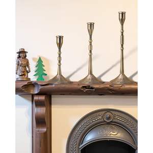 YOUTUOY ensemble de 3 pièces vintage bougeoirs coniques faits à la main ferme cuisine table de fête centre de table pour mariage autres occasions - Product Image 3