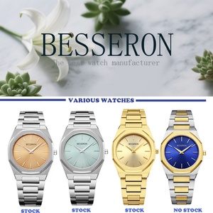 Montre-bracelet de luxe pour femme 32 mm, cadran bleu cristal de haute qualité, mouvement à quartz, acier inoxydable, De Dama Reloj - Product Image 5