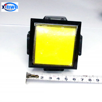 Boutons poussoirs carrés lumineux à LED de 60 mm, 12 V, en plastique, pour distributeurs automatiques et contrôleurs de jeux d'arcade à monnayeur, DIY