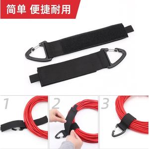 Nylon Webbing Strap With D Ring <b>Hook</b> <b>Black</b> <b>S</b> M L Size For Organizing Heavy Objects Ratchet Tie Down Straps - Product Image 2