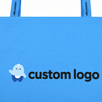 Sac cadeau personnalisé en RPET laminé et cousu, respectueux de l'environnement, en matériau recyclé, réutilisable, avec un design durable