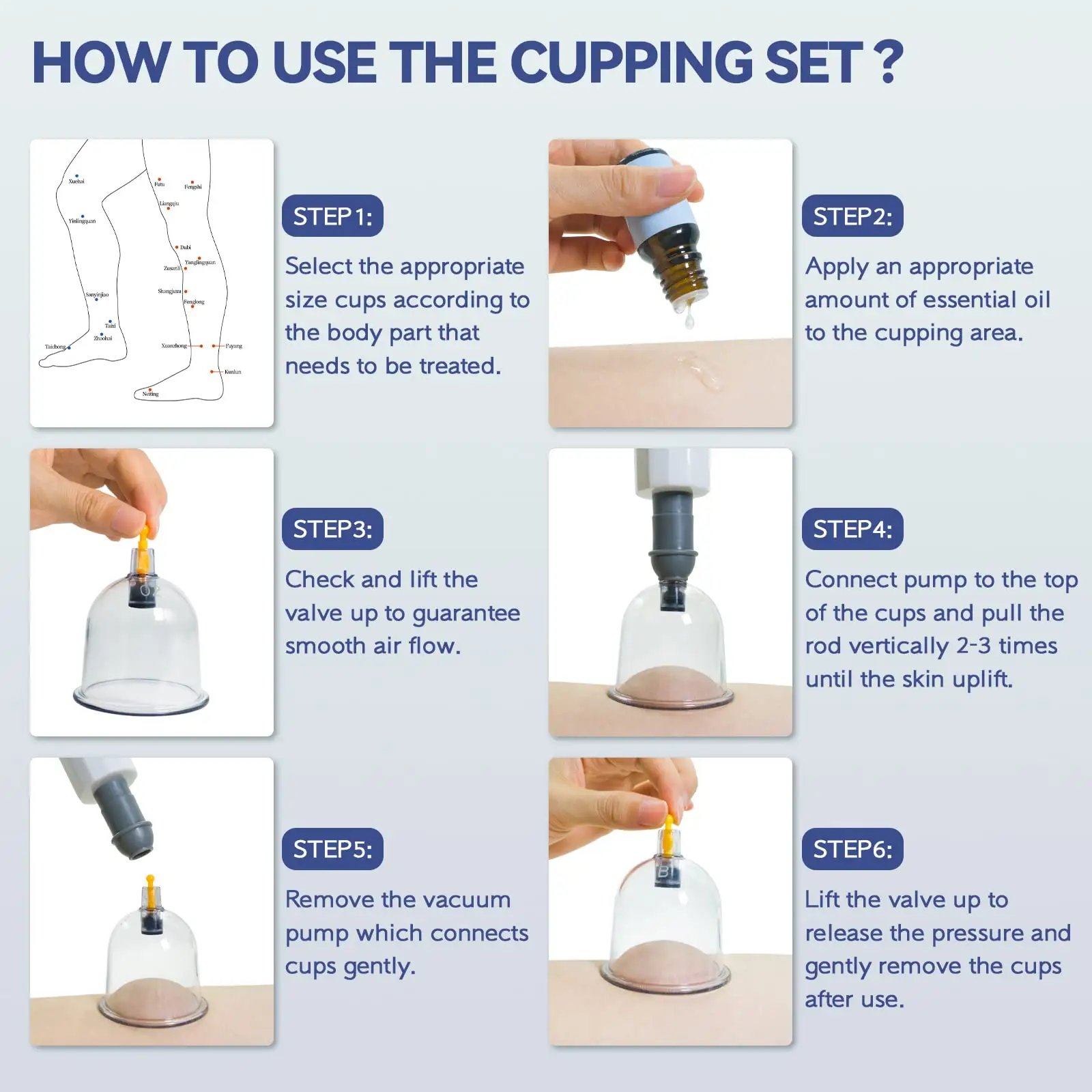 공장 가격 도매 원래 OEM 공장 24 Hijama 치료 흡입 Cupping 마사지 치료 세트