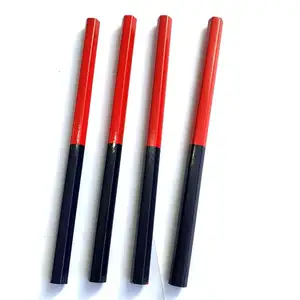 Lápis de desenho de lápis coloridos, lápis hexagonais dupla face vermelho e azul para carpinteiro