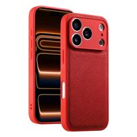 Étui de protection antichoc en cuir PU mat de luxe pour iPhone 18 17 Pro Max 17 Air
