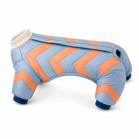 Manteau rembourré à motifs géométriques pour chien, veste chaude d'hiver pour petits chiens, style moderne et décontracté, vêtements pour animaux de compagnie