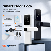 Serrure de porte intelligente FILTA Tuya App, poignée de porte biométrique à empreintes digitales, version numérique sans clé pour portes en bois