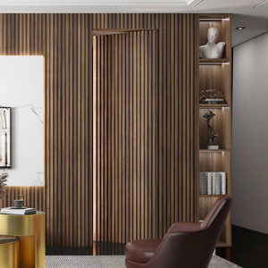 Puerta Invisible de Diseño Moderno <span class=keywords><strong>Sin</strong></span> <span class=keywords><strong>Marco</strong></span>, Puerta Oculta de Roble Pintada en Mate - Product Image 6