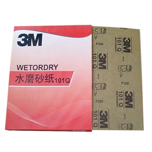 Papel de <span class=keywords><strong>lija</strong></span> resistente al <span class=keywords><strong>agua</strong></span> de carburo de silicio abrasivo para automóviles 3M101Q 60 #-800 # Grano 280x230mm Tamaño para moler y pulir - Product Image 1