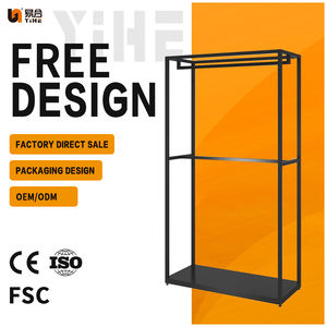 Exhibidores de Ropa Plegables de <span class=keywords><strong>Metal</strong></span> Multifuncionales para Tiendas de Ropa Masculina, Accesorios Decorativos - Product Image 2