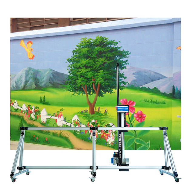 Perfect Laser High Resolution Wall Painting Machine Large-Scale UV Ink Printer Interior Exterior Tiles Glass Advertising Mural