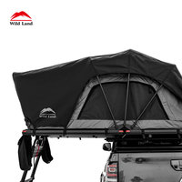 Tente de toit de voiture à ouverture rapide en tissu Oxford souple quatre saisons avec échelle télescopique en aluminium durable pour SUV