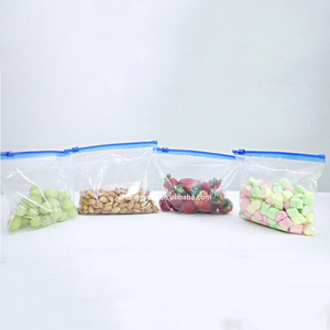 Bolsas de almacenamiento de alimentos resellables con cierre hermético, ecológicas, de polietileno (PE) de grado alimenticio, de alta calidad, impermeables y transparentes para alimentos y frutas. - Product Image 1