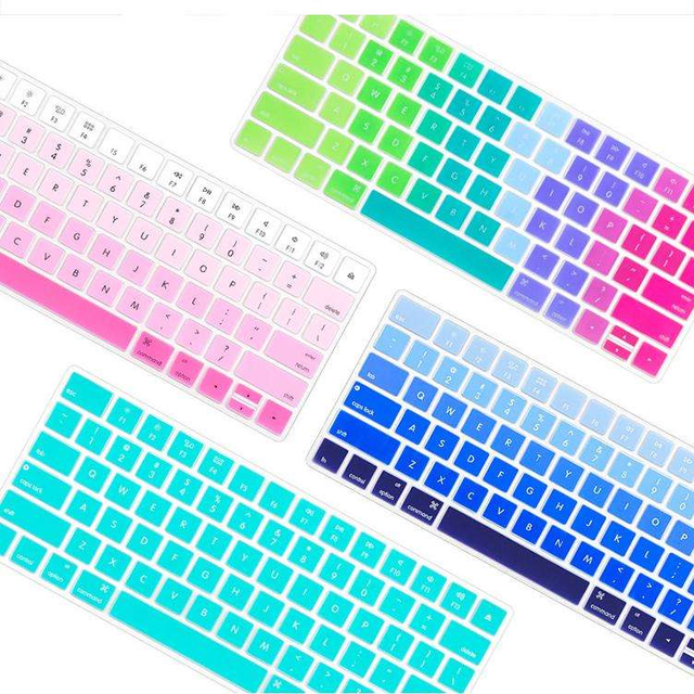 Hot Sale Keyboard Cover Protector Silicone TPU Keypad Skin Gradient Colofor IMacbook Pro 14" 16" A2442 A2485