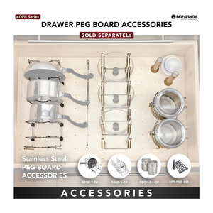<span class=keywords><strong>Organizzatore</strong></span> Divisorio per <span class=keywords><strong>Cassetti</strong></span> Pegboard, Adattabile su Misura, per Armadietti da <span class=keywords><strong>Cucina</strong></span> in Legno, Porta Utensili, <span class=keywords><strong>Pentole</strong></span> e Piatti - Product Image 5