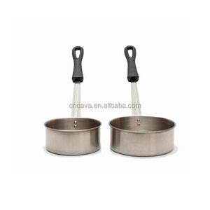 Olla Tradicional Etíope de Acero Inoxidable para Tostar Café con Mango de Plástico - Product Image 1