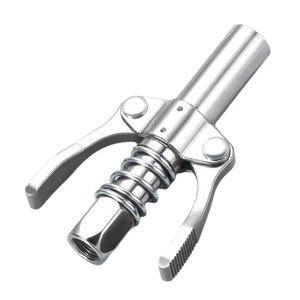 Buse à huile de type pince, en métal, robuste, haute pression, pour utilisation avec un pistolet à graisse - Product Image 1