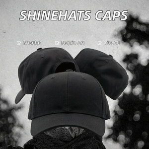 Casquettes de baseball noires pour sports de plein air, 6 panneaux, respirantes, séchage rapide, protection UV, pour l'été, usage décontracté - Product Image 2