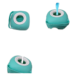 Brosse de <span class=keywords><strong>massage</strong></span> pour le bain et le toilettage des animaux de compagnie avec distributeur de savon et de shampoing, poils en silicone doux pour chiens et chats à poils longs ou courts, douche - Product Image 5