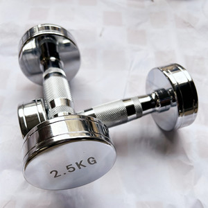 Palestra <span class=keywords><strong>Fitness</strong></span> 15KG 50KG set di manubri placcati oro acciaio cromato - Product Image 4
