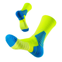 Chaussettes de sport pour hommes, chaussettes de basket-ball, chaussettes à semelle en tissu éponge, absorbant les chocs, compression professionnelle, pratiques, pour l'automne et l'hiver