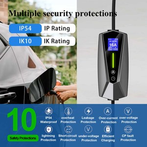 Station de recharge électrique pour voiture, conception haute puissance, 7 kW, <span class=keywords><strong>mobile</strong></span>, borne murale, 11 kW, type 2, montage mural, livraison en Europe - Product Image 4