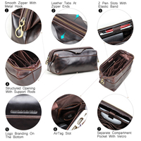 Pochette de rangement multifonctionnelle en cuir pour accessoires électroniques de voyage, vente directe d'usine Contact's, livraison directe