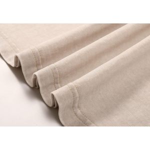 T-shirt en coton pour homme, coupe ample, manches courtes, décontracté, uni, basique, tissu jersey respirant - Product Image 6
