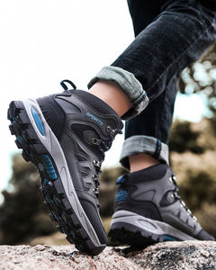 Clásico de gran tamaño 36-48 # Unisex <span class=keywords><strong>montaña</strong></span> zapatos de escalada impermeable Anti-slip Trekking zapatillas de deporte al aire libre de los hombres zapatos de senderismo - Product Image 6