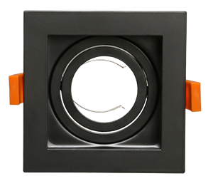 Applique encastrée carrée à LED réglable, cadre en aluminium, luminaires de plafond encastrés, support GU10, anneau de montage carré EvoliteLL <span class=keywords><strong>SQ1</strong></span> - Product Image 1