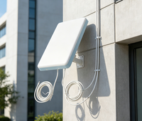 Antenne panneau directionnelle 5G MIMO extérieure à double alimentation 4 bandes 50 Ohm, antenne plate murale pour communication cellulaire 5G CPE
