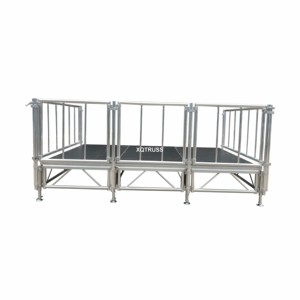 Scène en aluminium professionnelle pour événements, avec pieds réglables, pour mariage, fête, concert, <span class=keywords><strong>DJ</strong></span>, spectacle, exposition, foire, église, <span class=keywords><strong>service</strong></span> religieux - Product Image 3