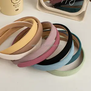 New Kẹo Màu Sponge Headband Đơn Giản Rắn Màu Trang Điểm Hairband Thời Trang Headbands Cho Phụ Nữ