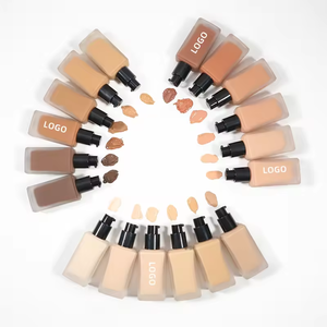 Base líquida impermeable SPF20 de alta calidad, <span class=keywords><strong>maquillaje</strong></span> sin aceite de cubierta completa de lujo en forma de crema, Etiqueta Privada - Product Image 5