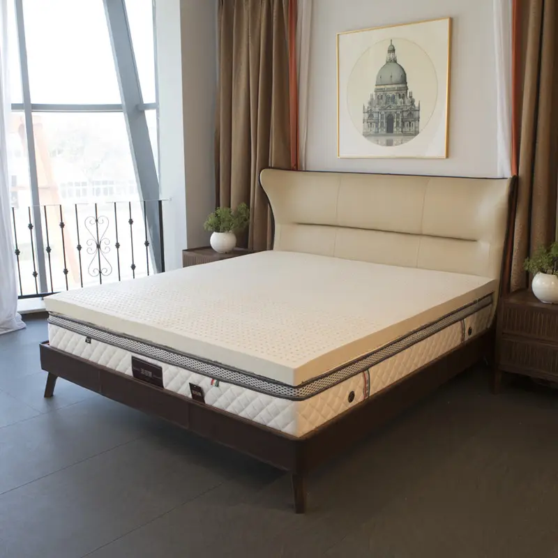 Materasso sottile in lattice naturale al 100% in lattice thailandese per letto