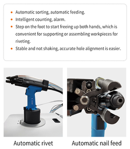<span class=keywords><strong>Machine</strong></span> de <span class=keywords><strong>rivet</strong></span> d'alimentation automatique à double tête 300% pour gain de temps et économie de travail pour <span class=keywords><strong>rivet</strong></span> <span class=keywords><strong>Pop</strong></span> en acier inoxydable - Product Image 4