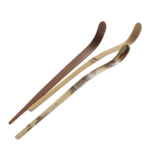 Cuillère à thé en bambou moucheté BAMBUS Chic - Faite à la main, 18 cm (7 pouces), cuillère à thé Gongfu avec motif naturel moucheté pour le matcha - Product Image 6
