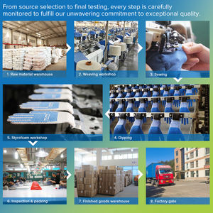 Maniche da braccio in poliestere antiabrasione da 13 Gauge con polsino resistente al taglio e impugnatura liscia in Nitrile - Product Image 5