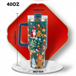 Lot de Bouteilles Isothermes en Acier Inoxydable pour Cadeaux de Noël – Ensemble Personnalisé de Bouteilles d'Eau et Gobelets avec Paille – Vente en Gros - Product Image 4